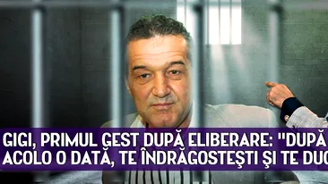 Gigi Becali, PRIMUL GEST după ieşirea din ÎNCHISOARE: După ce te duci acolo o dată, te îndrăgosteşti şi te duci mereu