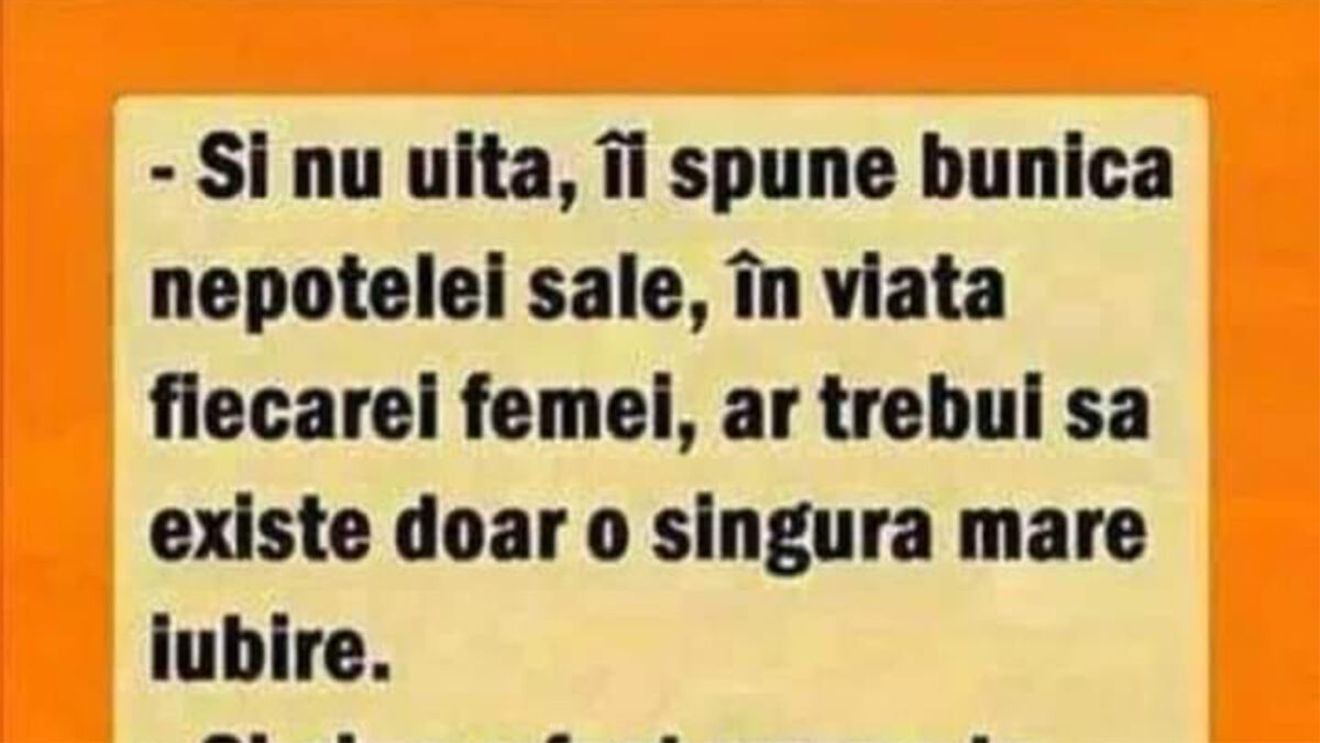 BANCUL ZILEI | Singura mare iubire din viața fiecărei femei