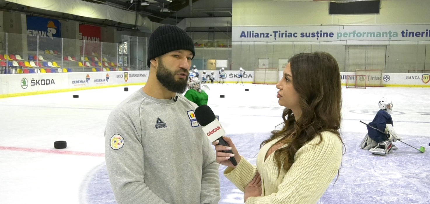 Yamato Zaharia, dezvăluiri pe Patinoarul Allianz-Tiriac Arena.