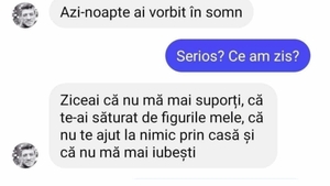 Bancul zilei | ”Azi-noapte ai vorbit în somn”
