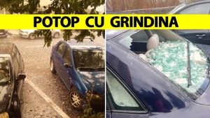 ANM, avertizare emisă luni dimineață. Potop cu grindină în România