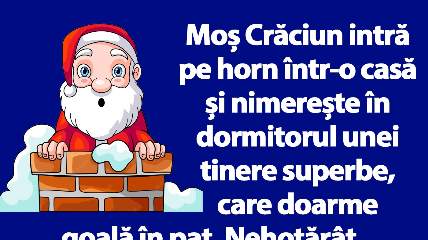 BANC | Moș Crăciun și tânăra superbă