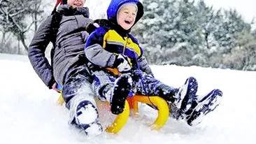 Iarna cu zapada din belsug