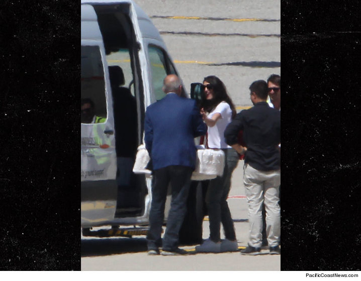 Gemenii lui George Clooney au fost fotografiaţi în premieră