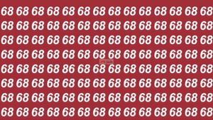 Test de inteligență | Identificați singurul număr care nu este 68!