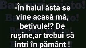 Bancul sfârșitului de săptămână | "În halul ăsta vii acasă?"