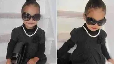 Are doi ani si deja pozeaza ca pentru revistele de moda! Sexy mama Laurette isi initiaza fiica in arta modelingului