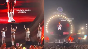 Trupa K-pop Everglow, la Nibiru! A salutat publicul în limba română, iar fanii au fost în delir