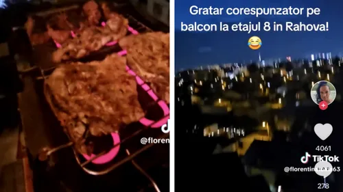 Ce amendă colosală riscă cei care au făcut grătar pe balcon, în Rahova. Viralul de pe TikTok îî costă mult