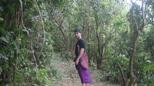 Randi s-a imbracat in fusta in vacanta. Si, culmea, nu este in Scotia, ci in Bali!