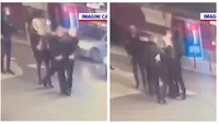 Momentul în care un polițist este bătut de un interlop, chiar în fața colegilor care nu au intervenit. VIDEO