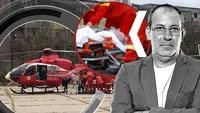 Primele imagini cu Florin Busuioc după ce a făcut infarct. A fost adus în București cu un elicopter SMURD