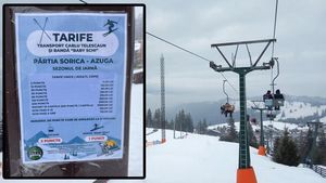 S-a deschis pârtia din Azuga. Câți lei costă o călătorie dus-întors cu telescaunul