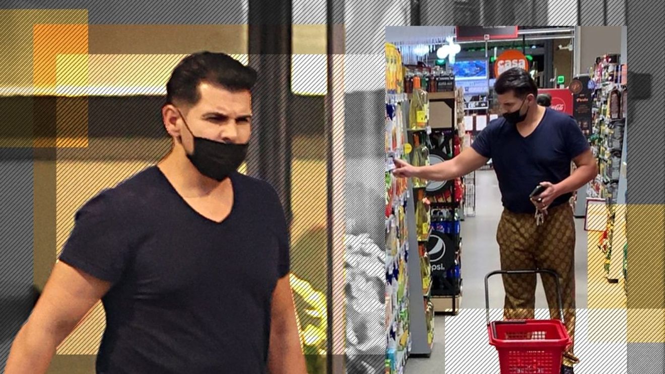 Florine, pantalonii GUCCI sunt originali sau fake?:) Pastramă a comercializat măști de protecție contrafăcute cu sigle de lux, alături de soția Brigitte, iar acum a apărut cu un mare brand pe el!