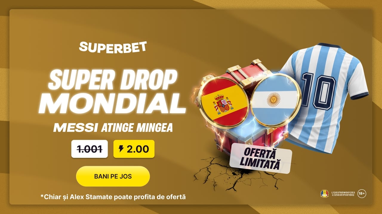 (P) La Superbet ai Super Drop mondial, cu Messi erou principal