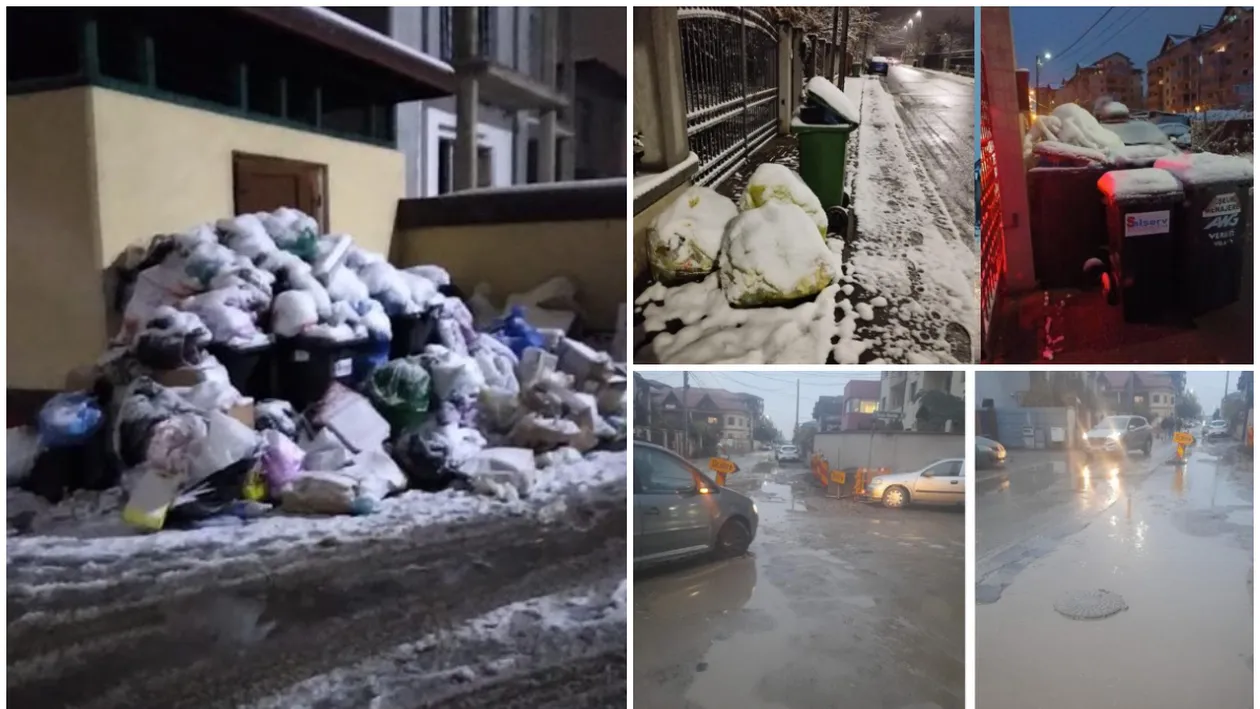 Bragadiru a devenit „împărăția gunoaielor”, în pragul Crăciunului. Locuitorii sunt revoltați: „Înotăm în noroaie”