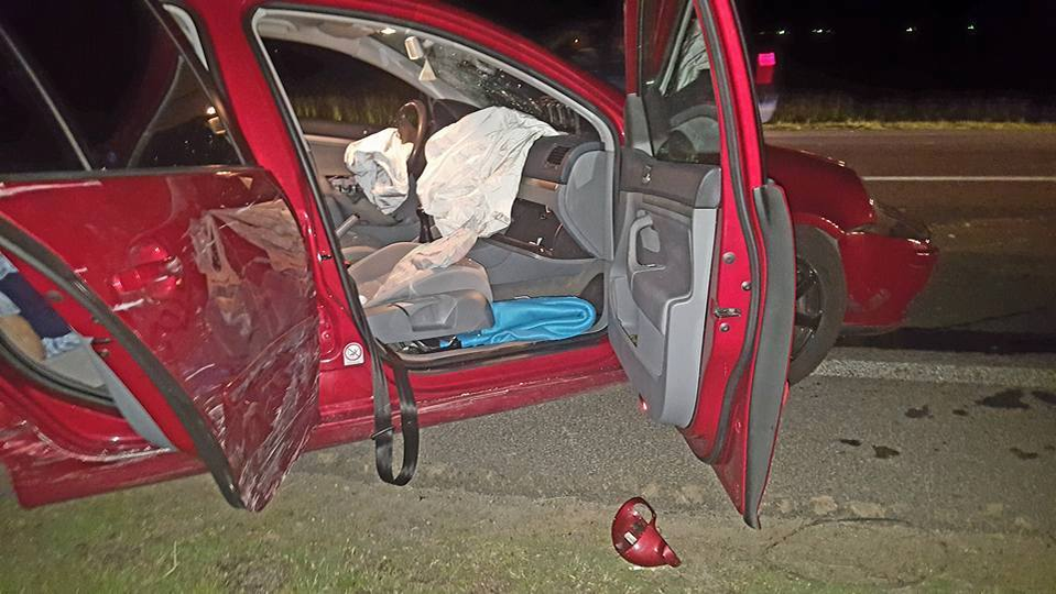 Imagini cutremuratoare postate pe Facebook de un tânăr din Târgu Jiu, după ce a suferit un accident rutier: „Am văzut moartea cu ochii, s-a oprit…”