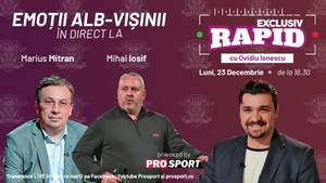 Miță Iosif și Marius Mitran vin astăzi la "EXCLUSIV RAPID". Vă așteptăm la ora 16:30 în direct pe canalul de YouTube - ProSport!