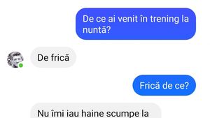 BANC | "De ce ai venit în trening la nuntă?"