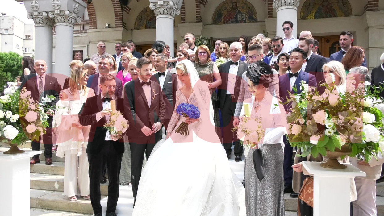 Maria Iordănescu și Teodor s-au cununat religios (Foto: CANCAN.RO)