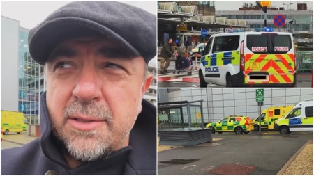 Horia Brenciu, în mijlocul unui jaf pe aeroportul Heathrow, în Londra! 21 de persoane au fost rănite