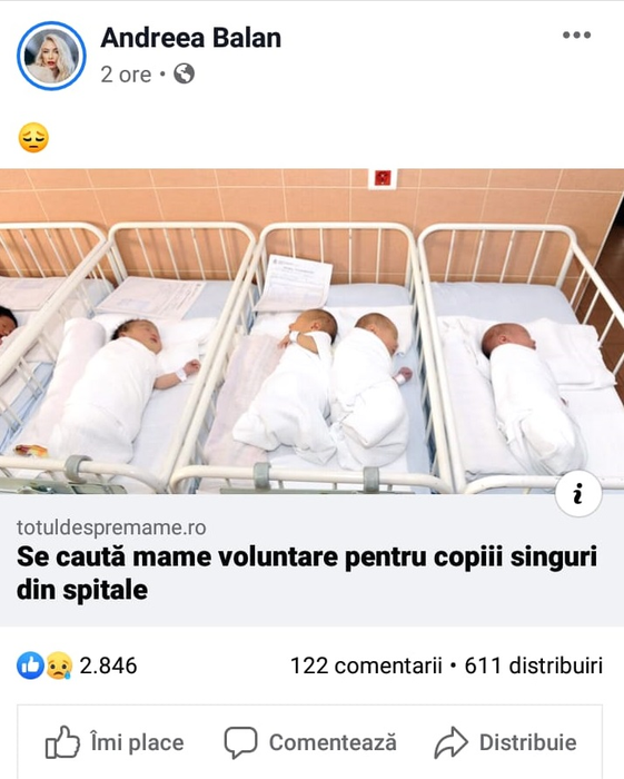 Andreea Bălan, apel extrem de emoționant pe Facebook! Ce a cerut cântăreața cu lacrimi în ochi