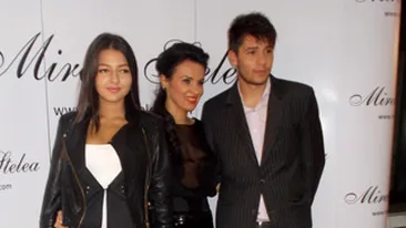 Ce nu face Stelea Jr. pentru “mama vitrega”? A venit cu piciorul rupt la lansarea Mirelei