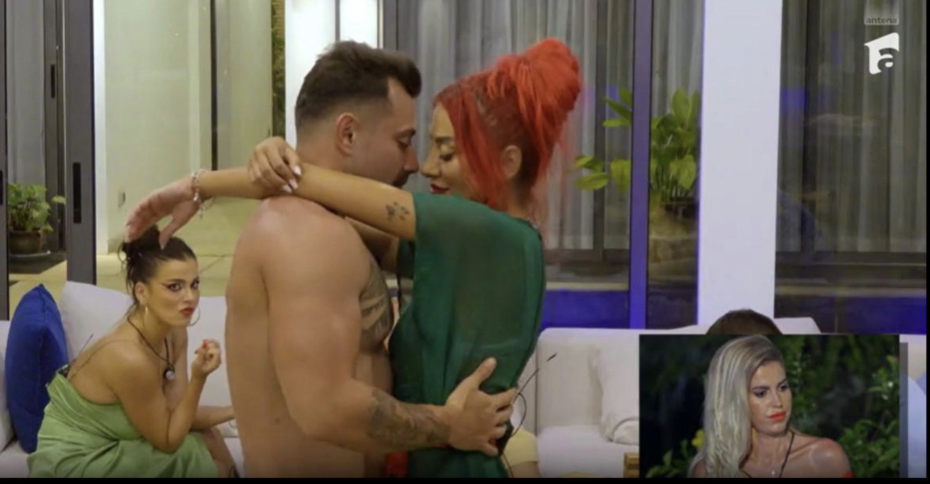 Claudiu și Anamaria, sărut pasional/foto: captură video