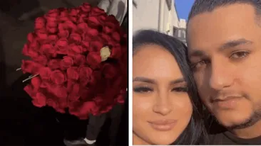 Alin Borcan și-a așteptat concubina după arest cu un buchet de flori imens: ”Vine călăul”. Ce i-a reproșat amantei Dana, într-un live
