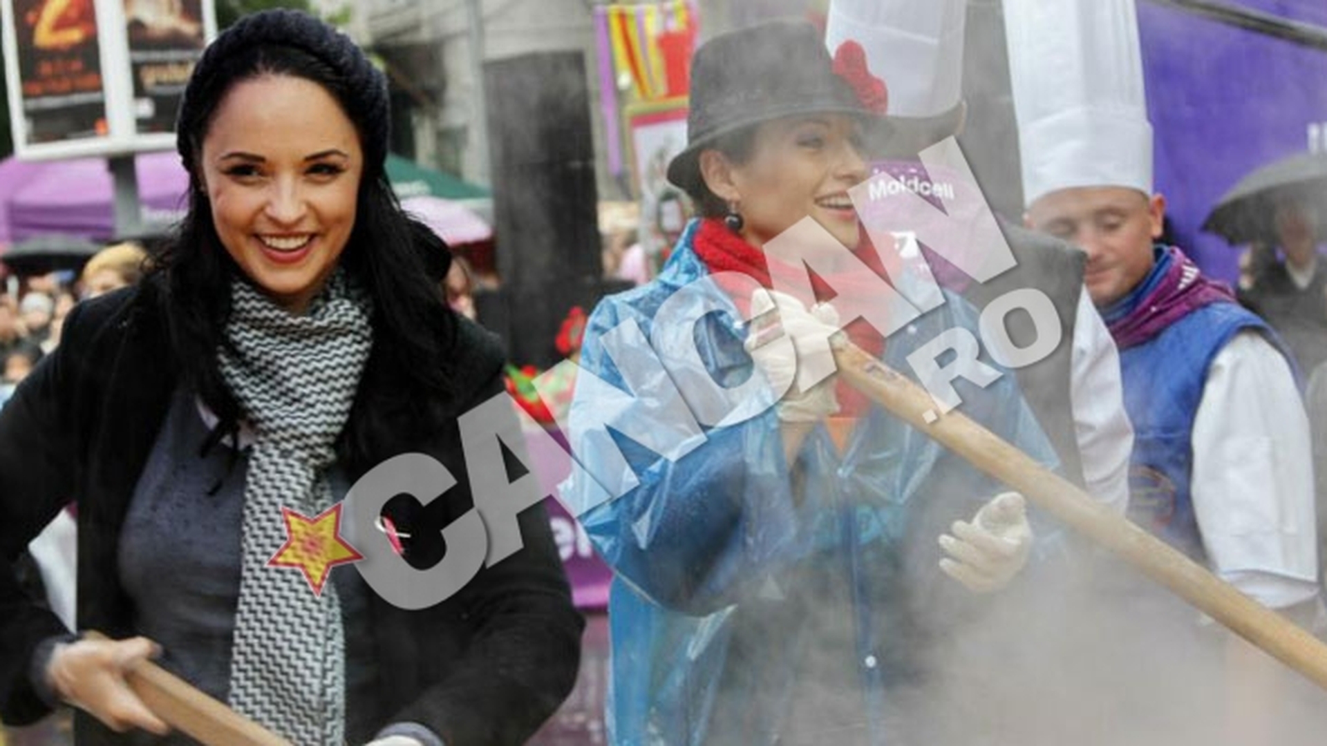 "Zana" sau "casnica"? Andreea Marin la cratita cu fesul pe cap in Moldova, la Chisinau! Le-a facut tuturor cea mai mare "surpriza"!