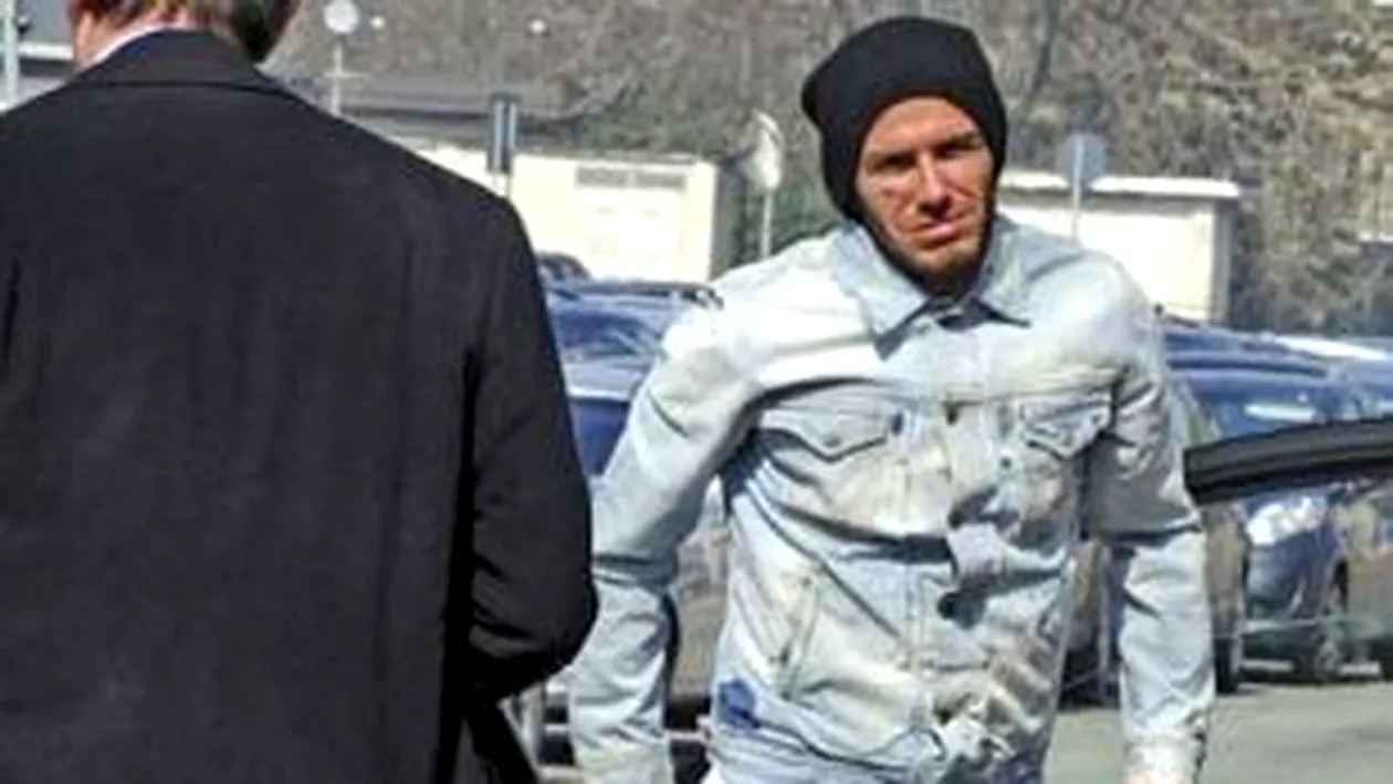 Beckham a parasit clinica din Finlanda cu destinatia Londra