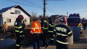 Operațiune de salvare contracronometru în Prahova. Un bărbat a fost prins sub un mal de pământ