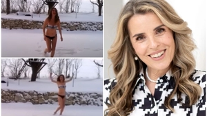 Cristela Georgescu, imagini geniale: a ieșit în costum de baie, în zăpadă. FOTO