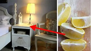 Cel mai tare truc din dormitor! Ce se întâmplă dacă pui o lămâie pe noptieră, când dormi