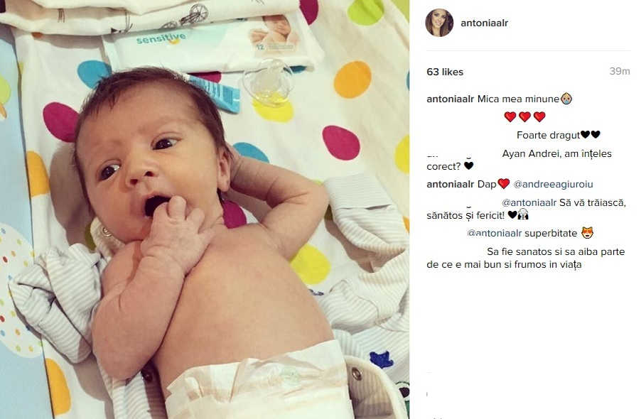Antonia, iubita lui Andrei de la „Alb şi Negru”, a avut o sarcină cu probleme: „Mi-a fost foarte rău”