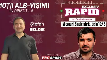 EXCLUSIV RAPID cu Beldie și Gâlcă începe la ora 16:45, în direct pe YouTube - ProSport