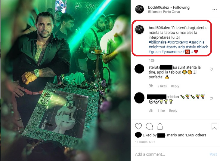 Bianca Drăgușanu și soțul ei au trăit momente neașteptate într-un club de lux din Sardinia. Lecția dată de Alex Bodi cârcotașilor