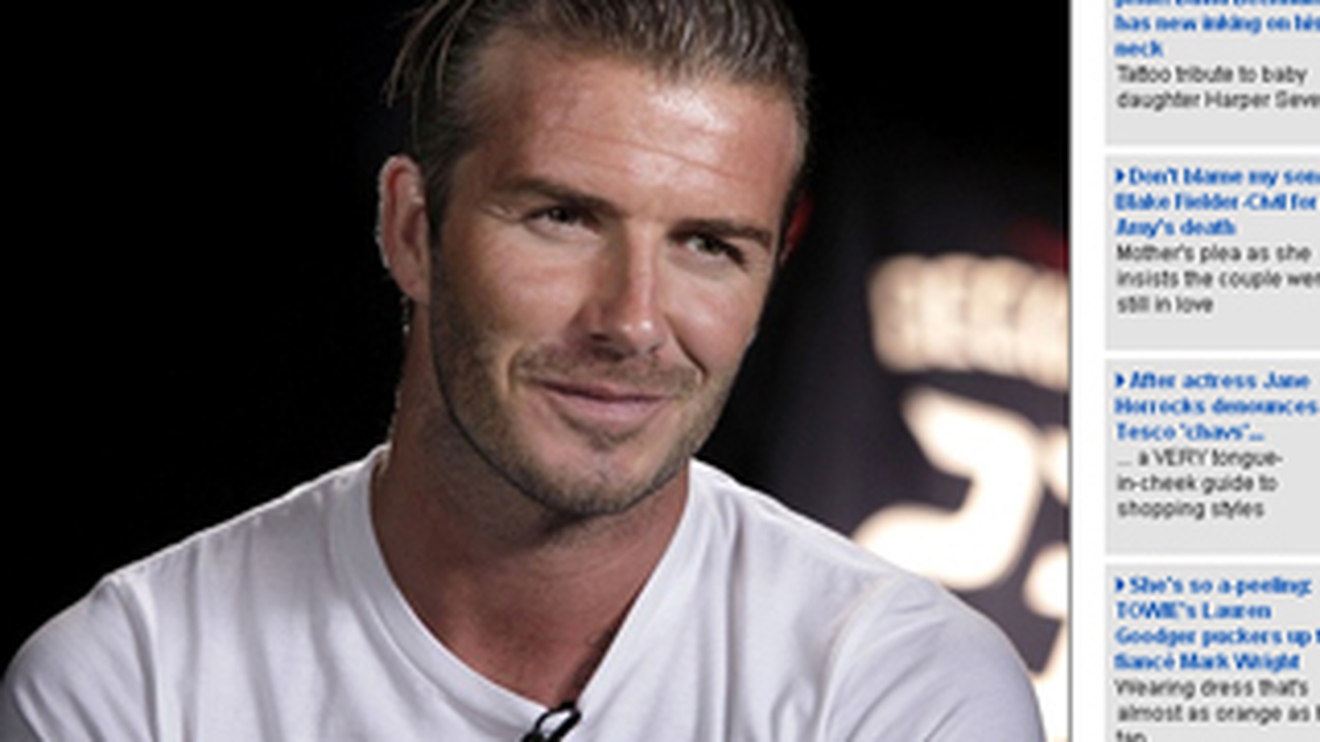 David Beckham si-a tatuat numele fiicei sale pe gat!