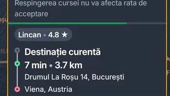 Sâmbătă noapte, în timpul Eurovision din Austria, un român a comandat o cursă Bolt, din București în Viena. Câți bani a plătit