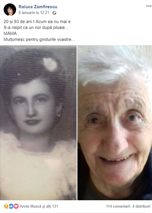A murit mama lui Florin Zamfirescu. Actorul este devastat de durere
