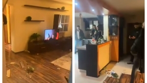 Suporterii olandezi și-au dat arama pe față după FCSB - Feyenoord! Au distrus tot ce au găsit în apartamentul închiriat și au filmat fapta