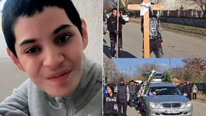 Andrei, adolescentul de 16 ani din Gorj care a murit după ce medicii au refuzat să-l opereze, a fost înmormântat. VIDEO