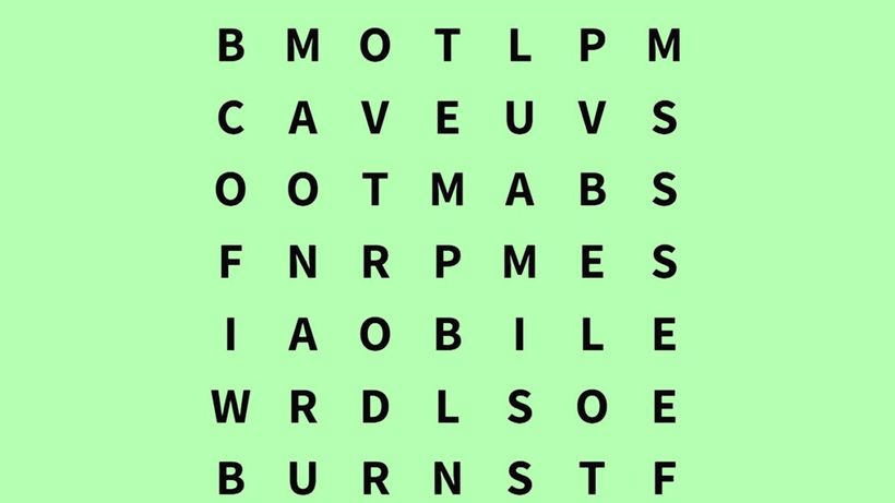 TEST IQ | Găsiți cuvântul „vapor” în cel mult 8 secunde!