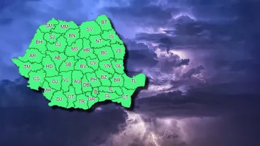 Vremea se schimbă radical, subit. Cod emis pentru 10 județe pe 19 mai 2023. Urmează grindină și descărcări electrice