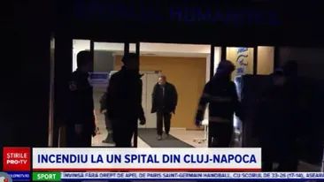 Incendiu într-un spital privat din Cluj-Napoca. Autospecialele au intervenit imediat