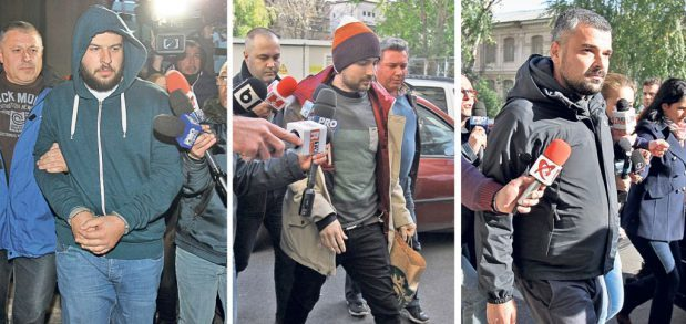 Alin Anastasescu (centru) este judecat alături de Costin Mincu (dreapta) şi Paul Gancea pentru tragedia din Colectiv