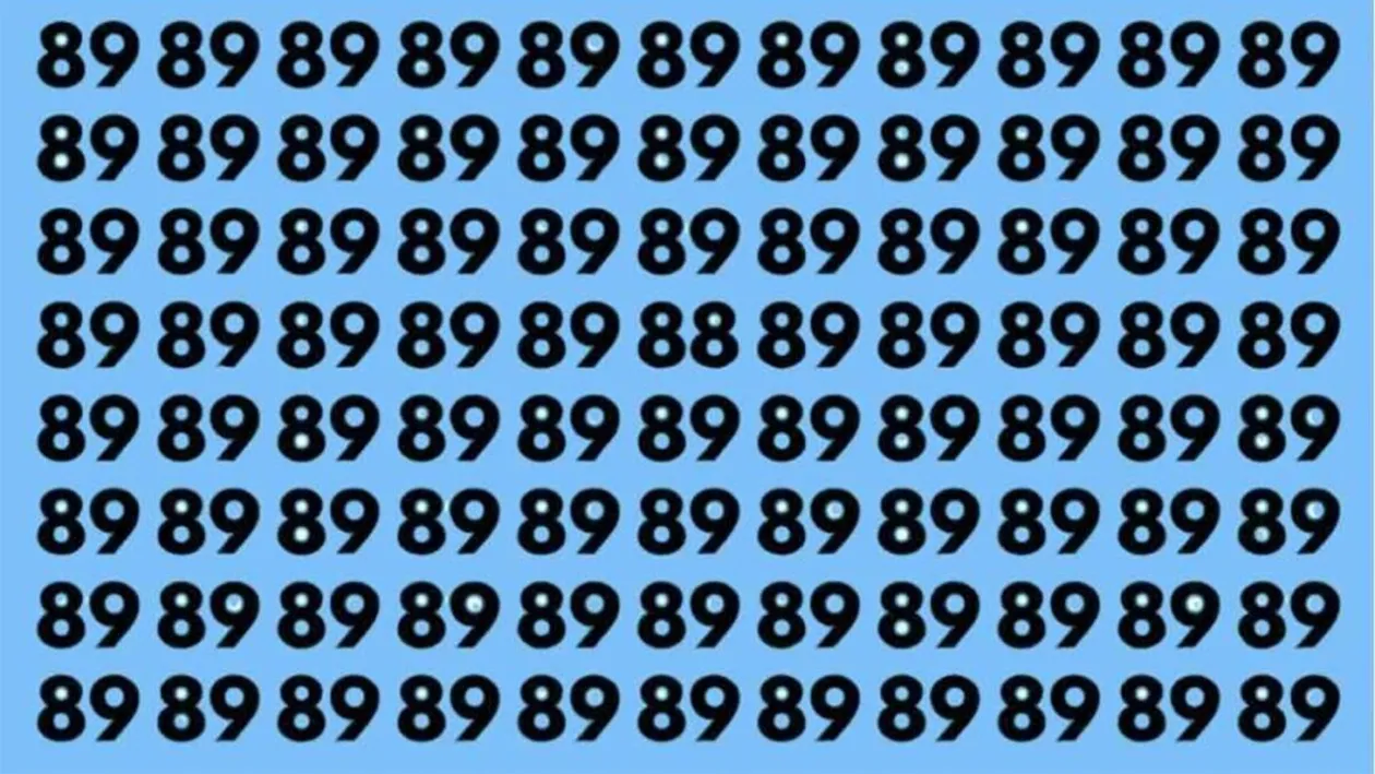 Test de perspicacitate | Găsiți numărul 88 în cel mult 5 secunde!