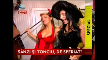 VIDEO Andreea Tonciu trimite un mesaj barbatilor: Cuceriti-ma! Buruiana si Tonciu si-au pregatit armele pentru Halloween!