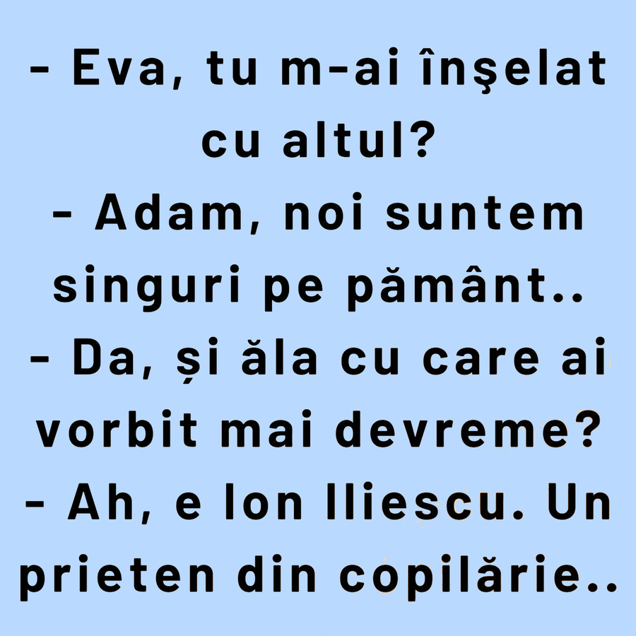 BANC | Adam, Eva și primul caz de adulter din istoria omenirii