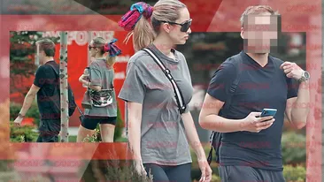 Imagini în premieră cu Otniela, după moartea mamei sale!  CANCAN.RO a surprins-o alături de un bărbat misterios